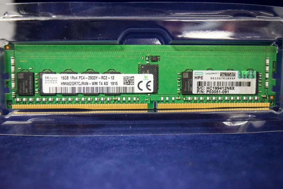MEMORIA P03051-091 HPE 16 GB (1X16 GB) 1Rx4 PC4-2933Y-R P06187-001 P00920-B21 Foto 1 de 1