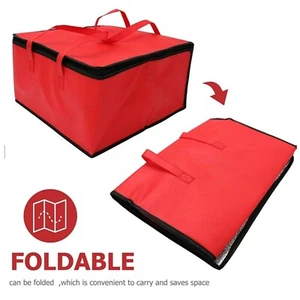 44X44X25CM Insulated Food Grocery Bag Picnic Cooler Bag Transport Bag - Picture 1 of 10