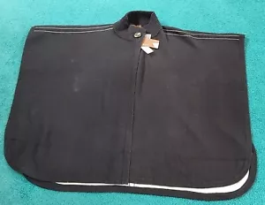 Kerisma Doba 1-Button Reversible Two Tone Women's Poncho Angora Shoulder Wrap - Picture 1 of 10