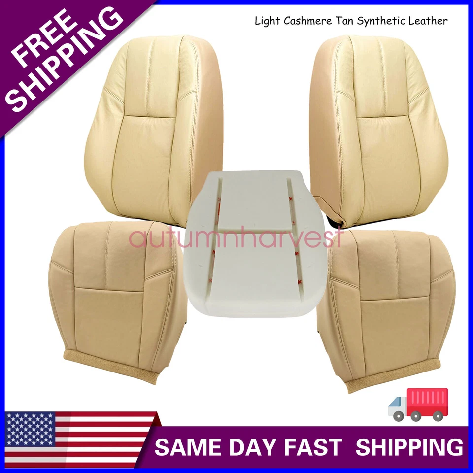 Cubierta de asiento delantero con cojín de espuma para conductor bronceado para Chevy Suburban 2500 2007-2014 Foto 1 de 4