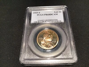 2005s Sacajawea Dollar PCGS PF 68 DCam - Picture 1 of 2