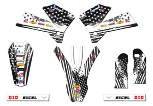 2007 EXC-F MERICA Grey Senge Graphics Kit Compatible with KTM - Picture 1 of 10