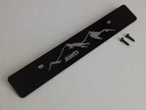 *US Mount Front license plate delete engraved Mountains with AWD - Bild 1 von 1