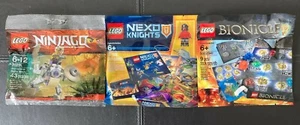 Lego Poly bag Lot Of 3 NEW 30291 5002941 5004388  Ninjago Bionicle Nexo Knights - Picture 1 of 8