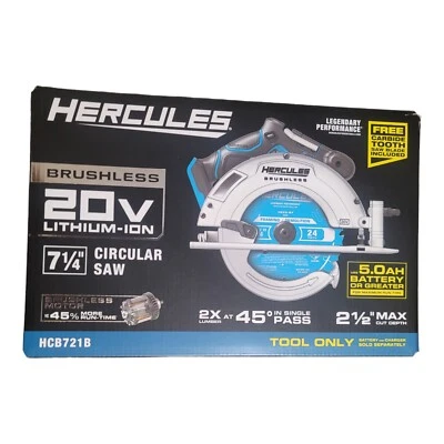 HERCULES 20V Brushless Cordless 7-1/4 in. Circular Saw - Tool Only - Image 1 of 2