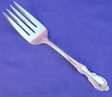  WM ROGERS MFG CO EXTRA  PLATE VALLEY ROSE SERVING FORK GLOSSY NICE SILVER PLATE