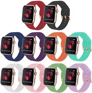 Juego de 10 correas deportivas compatibles con correas para Apple Watch 40mm 44mm 38mm 42mm - Imagen 1 de 4