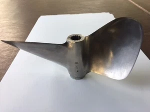 Mercury Outboard # 48-52448-26 Racing Stainless Prop 2 Bladed 12x26 solid hubRH - Picture 1 of 10