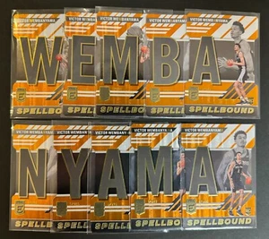 Victor Wembanyama 2023-24 Panini Donruss Elite Spellbound RC Set pressofusione #1-10 - Foto 1 di 3