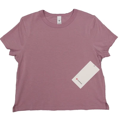 New Lululemon Size 4 Classic Fit Cotton Blend Tee Shirt RSBL Rose Blush Pink - Image 1 of 4