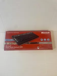 Microsoft Digital Media Keyboard 3000 Ultra Thin Media Controls Brand New Sealed - Picture 1 of 9