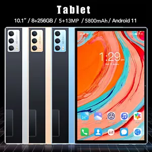 10.1in Portable Tablet 2.4G 5G 5800mAh Type C Rechargeable 8GB RAM 256GB ROM - Picture 1 of 12