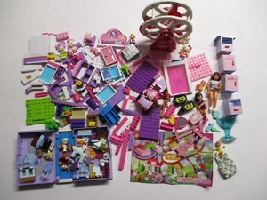 Lego/Mega Bloks Pastel LOT Cars Ferris Wheel Instructions Shopkins Girl Figure - Picture 1 of 12