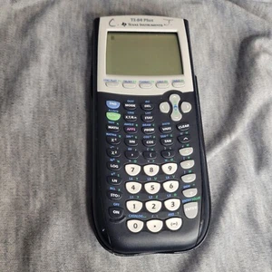 Texas Instruments TI-84 Plus Graphing Calculator Black Tested Works W/Cover - Picture 1 of 6