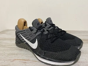 Size 9.5 Womans Nike Metcon DSX Flyknit Black Grey Sneakers 849809-005 - Bild 1 von 8