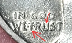 1943-D MERCURY DIME COIN Double motto - Picture 1 of 5