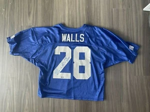 Everson Walls Game Used Worn Signed Auto Jersey Beach Bowl New York Giants - Picture 1 of 6