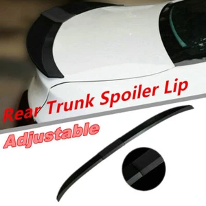 Alerón trasero universal pintado negro ajustable para sedán de coche alerón labial maletero ala nuevo - Imagen 1 de 11