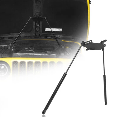 Par de Capô Assistido Preto Elevador Amortecedor- Kit de Serviço para Jeep Wrangler TJ 1997-2006 - Imagem 1 de 4