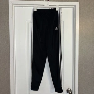 adidas Youth Boys active wear jogger pants black pull on size XL (18/20) - Picture 1 of 4