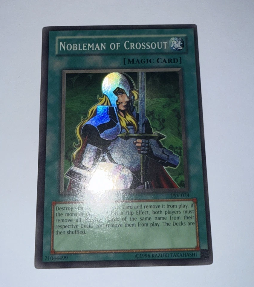 Yugioh Nobleman of Crossout PSV-034 Super Rare Unl Original Print (MP) - Image 1 of 2