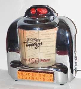 Crosley CR-10 1950's style Diner Juke Box Select 100 Matic Radio RARE SMUCKER'S - Picture 1 of 10
