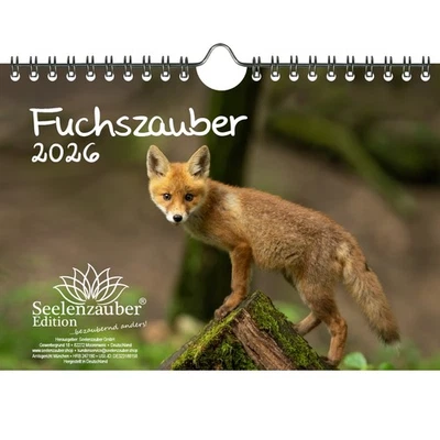 SEELENZAUBER GMBH Fuchszauber DIN A5 Kalender für 2026 Fuchs und Füchse - Seelenzauber
