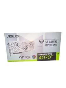 White ASUS TUF NVIDIA GeForce RTX 4070 Ti 12GB GDDR6X Gaming Graphics Card - Picture 1 of 3