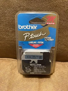 Brother P-Touch M Tape Blue Labeling System M-531 12mm 1/2" New Made in Japan - Picture 1 of 2