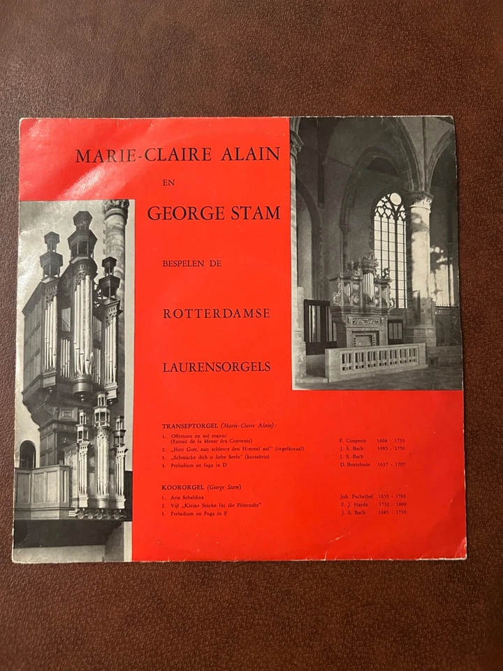Bespelen De Rotterdamse Laurensorgels-Alain/Stam BELGIUM RARE 111-025 Vinyl 10'' - Image 1 of 3