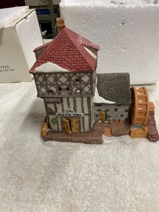 Vintage Dept 56 Heritage Collection Dickens Village Blythe Pond Mill House 1986 nuovo con scatola - Foto 1 di 10