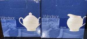 Wedgwood Windsor Zuckerdose/Deckel und Milchkännchen aus England beide neu im Karton Neu im Karton - Bild 1 von 9