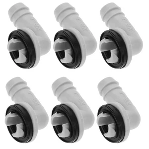 6 PCS Air Conditioner Drain Connector Ac Conditioning Hose Barb Fitting Window - Picture 1 of 12