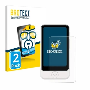 2x Display Schutz Folie für Pocketalk Plus Zubehör Transparent - Bild 1 von 6