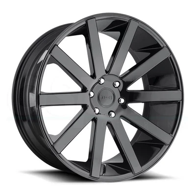 One 24x10 Dub S219 Shot Calla 6x5.5/6x139.7 20 Gloss Black Wheel Rim 106.1 - Image 1 of 3