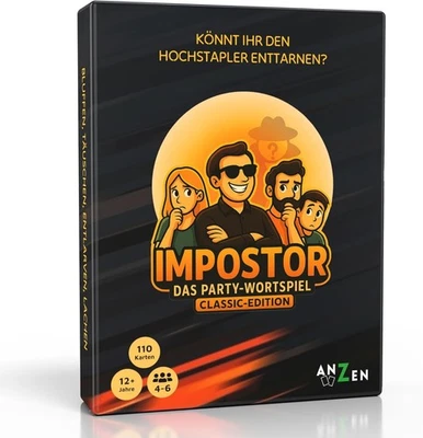 ANZEN IMPOSTOR - Das Party-Wortspiel - Classic-Edition | Imposter Kartenspiel | Könnt