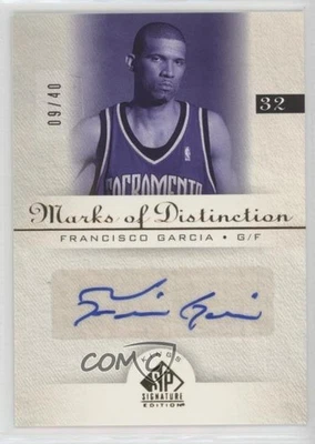 2005-06 SP Signature Edition /40 Francisco Garcia #MD-FG Rookie Auto RC - Image 1 of 2