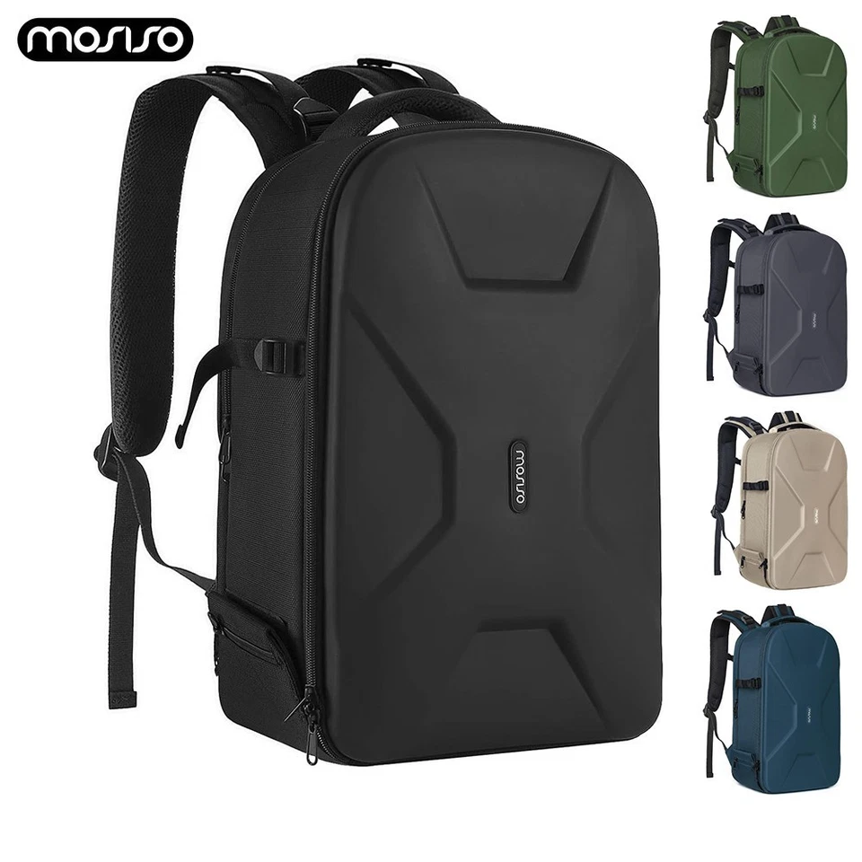 15-16 Inch Camera Backpack Bag Waterproof Mirrorless Photography Hardshell Case - Image 1 of 4