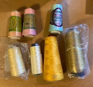 7 Spools Overlock Thread-3 Brand New-2 Supersized-Quality sewing Machine Thread - Picture 1 of 1