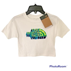 TNF The North Face T-Shirt Girls XS (6) Short Sleeve Graphic Tee 100% Cotton NEW - Picture 1 of 5