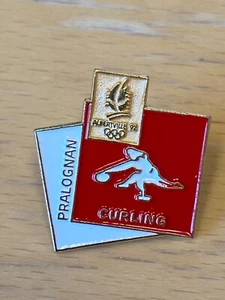 ALBERTVILLE 1992 - CURLING OLYMPIC PIN - Picture 1 of 1