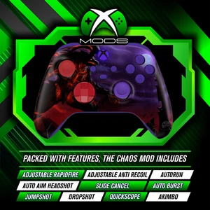 XBOX SERIES CUSTOM RAPID FIRE CONTROLLER -CHAOS ANTI RECOIL MOD -THE DRAGON KING - Picture 1 of 7