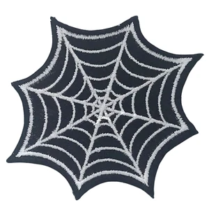 Spider Web Outlaw Biker Punk Rocker Hierro sobre Costura Parche Bordado - Imagen 1 de 2