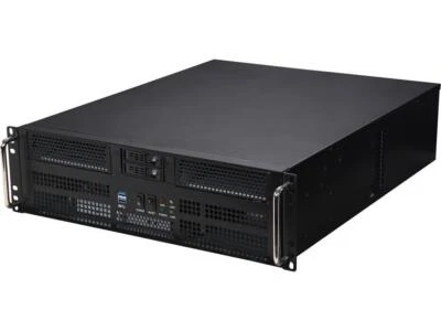 Athena Power RM-3U8G525 Black SGCC (T=1.2mm) 3U Rackmount Server Case - Image 1 of 4