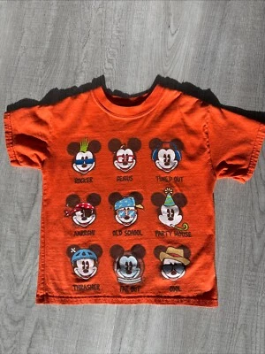 Disney Parks Youth Boys T Shirt XS  Mickey Mouse  Short Sleeve - Image 1 of 4