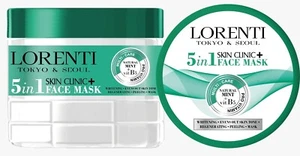 Lorenti 5 in 1 Face Mask Natural Mint B5 | Skin Clinic Whitening Peeling 500ml - Picture 1 of 3