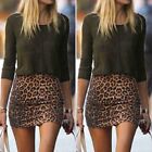 Fashionable and Tight Fitting Leopard Mini Skirt for Women Stylish and Sexy
