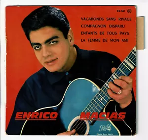 Enrico Macias Disco 45 EP Vagabonds - Enfants De Todos Países -pathe 641 Pestaña - Picture 1 of 3