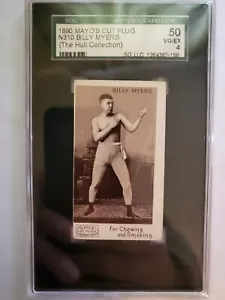 1890 Mayo's Cut Plug N310 Billy Myers SGC 4 Mayo Name At Top - Hull Collection - Picture 1 of 2