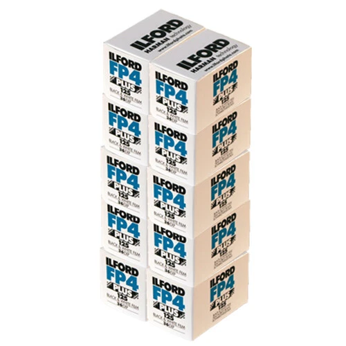 10x Ilford FP4 Plus 35mm 125 ISO Black & White Camera Film 36 exposure  - Image 1 of 1